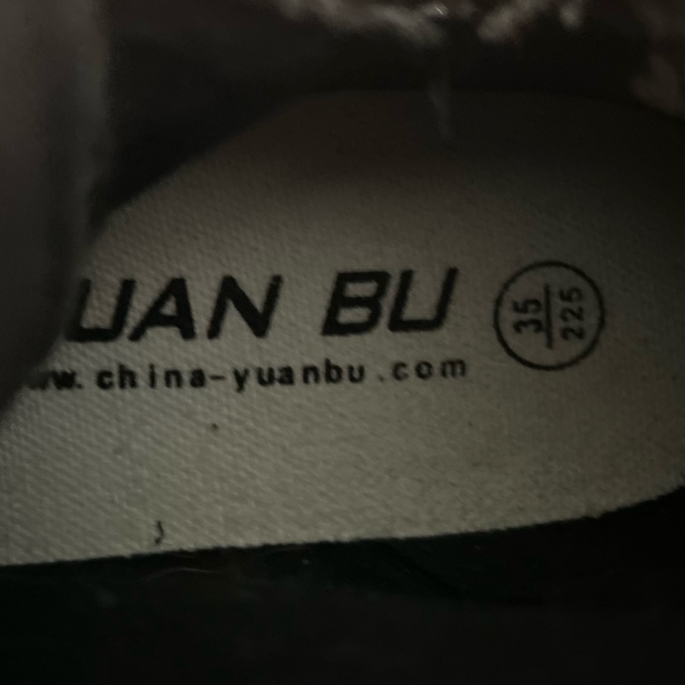 Yuanbu Canvas Women’s Lace Up Mid Calf Sneakers. Sz6 Black. Excellent Condition - Picture 8 of 10